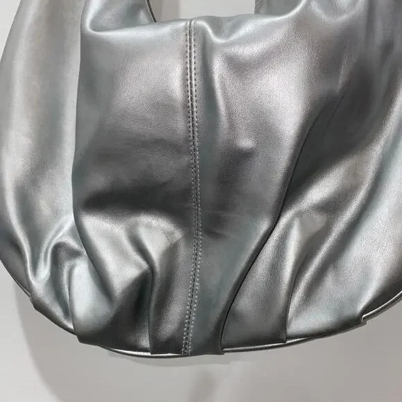 Nordstrom Y2K Silver Shoulder Bag, Bow detail - Picture 4 of 14